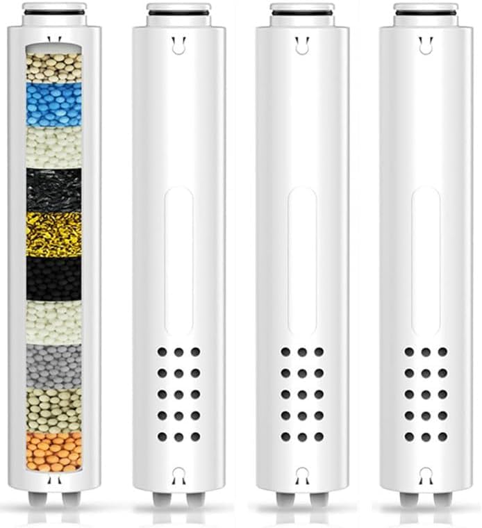 Replacement Shower Filter Cartridge Compatible with Vatex DY4YH Handheld Shower Head,Water Softener Filter for Hard Wate Chlorine and Substances(4pack)