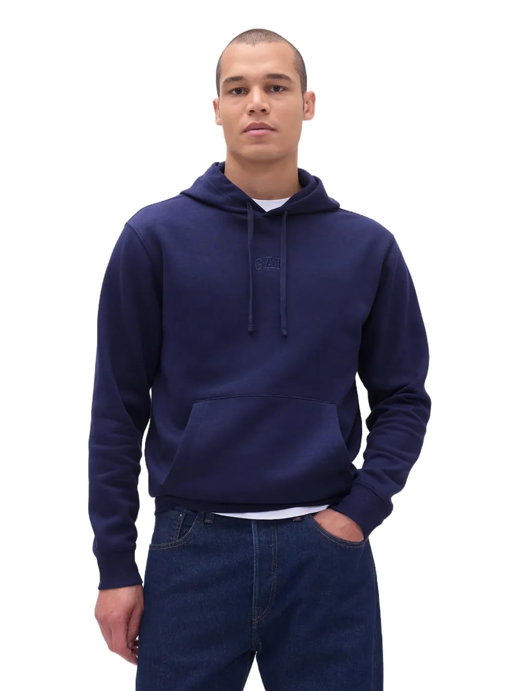 Men's Mini Logo Relaxed Pullover Hoodie