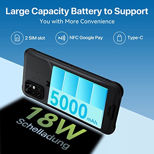 Umidigi Bison Pro Rugged Unlocked Smartphones,4Gb+128Gb Android 11 Ip68/Ip69K Waterproof Shockproof Phone Helio G80 48Mp Camera 6.3" Fhd+ 5000Mah Fast Charge Global Version Nfc Rugged Smartphone #TOP6