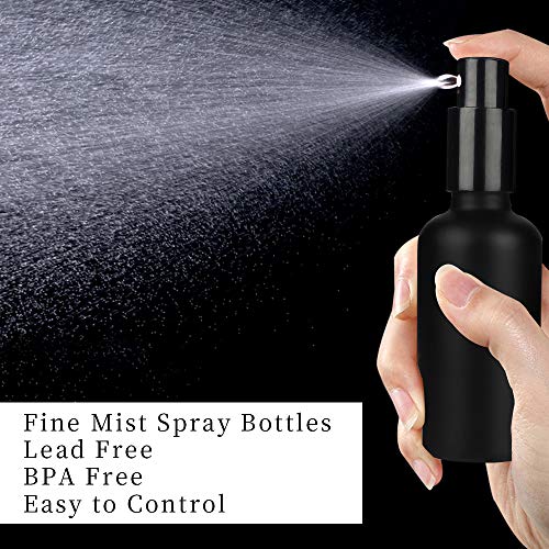 Glass Spray Bottle - 1.7oz/50ml,Perfume Atomizer Spray Bottle,Martini Vermouth Sprayer for Cocktail,Empty Portable Perfume Spray Bottle