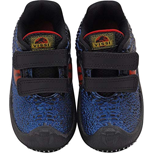 Tenis Dinossauro Dino Park Vissi Infantil + Brinde - Preto Com Azul 33