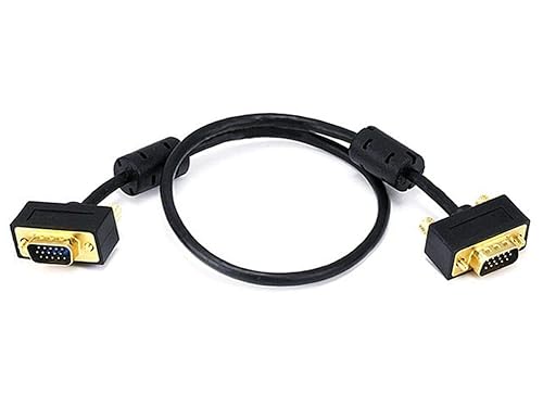 Miniatura 4 de Monoprice Cable de monitor ultra delgado SVGA 3032AWG MM de 50 pies con ferritas (conector chapado en oro)