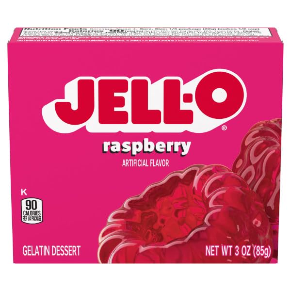 Image of Jell-O Gelatin Dessert Mix, Raspberry, Cranberry & Watermelon Flavors plus Cook & Serve Tapioca Flavor, Includes 4 Total Packs (1 of Each Flavor), Fat Free Desserts & Pudding Mix, Easy Fruit Gelatin for Desserts, Snacks & Parties, 3 oz Each (Variety Pack)