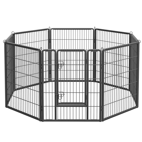Feandrea Freilaufgehege, Laufstall DIY, mit 8 Gitterplatten je 80 x 100 cm