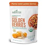 Alovitox Sun Dried Golden Berries|Raw, Fresh & USDA Organic |Gluten Free, Vegan |dried Cherries With...