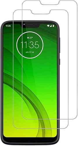 Miniatura 1 de VIESUP Protector de pantalla para Moto G7 Power, Motorola G7 Power Protector de pantalla, película protectora de vidrio templado de dureza 9H de