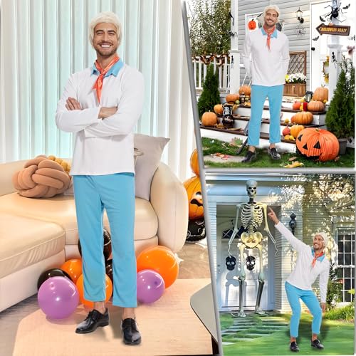 Halloween Adult Costume Tops Men Classic Movie Cartoon Character Costume (3XL) — view 6