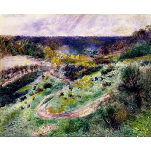 Toile Renoir Route à Wargemon cadeau de pendaison de crémaillère