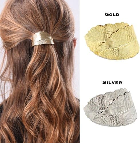 Amazon Starship Trade ヘアアクセサリー リーフ クリップ ヘアクリップ バレッタ ヘアアクセ 髪留め プレゼント ゴールド バレッタ クリップ 通販