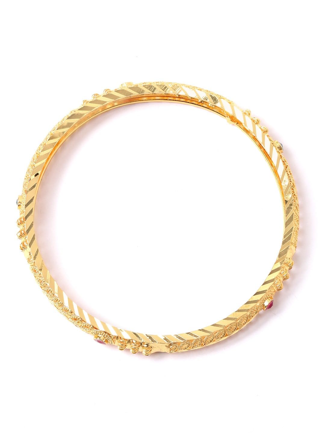 Traditional Plated Bracelet Bangle Set of 4 (2.4)