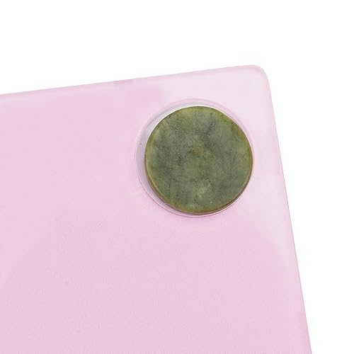 Miniatura 6 de Juego de soportes de extensión de pestañas -2 en 1 paleta de extensión de pestañas acrílicas + juego de piedra redonda de jade para injerto de