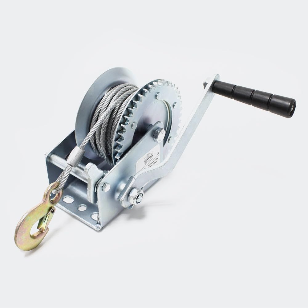 Argano manuale di alaggio 550 kg, 10 m, 2 direzioni, 4.1: 1 attrezzi garage officina fai da te 3416042
