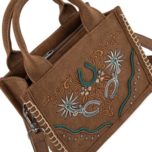 Bolso Mini Tote Bordado Montana West miniatura 4