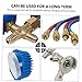 Cabilock Manifold Gauge Set Automotive Refrigeration Tool with Assorted Color Hoses for and Diagnostics of Systems