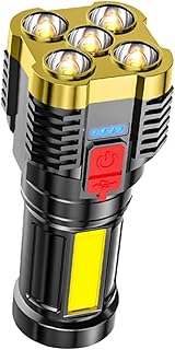 Operitacx Flashlight Rechargeable LED Flashlight Rechargable Flashlight USB Flashlight Outdoor Flashlight Portable Torchlight Outdoor Handheld Flashlight Flash Light Rechargable Abs USB