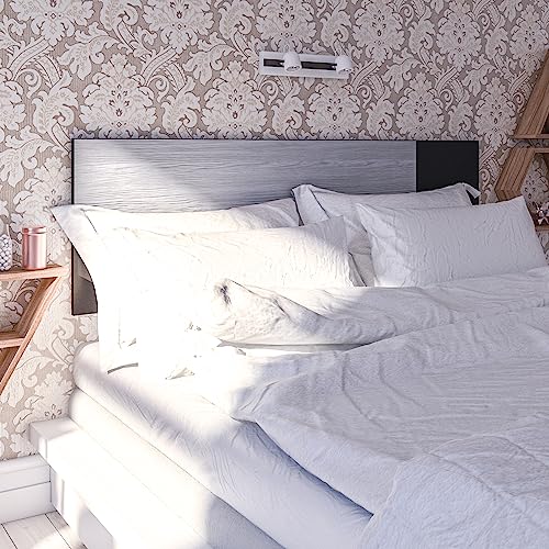 PLAYCON Cabecera Flotante Queen − Palma. Cabecera De Cama Queen Size Minimalista Flotante, Cabecera de 151 cm