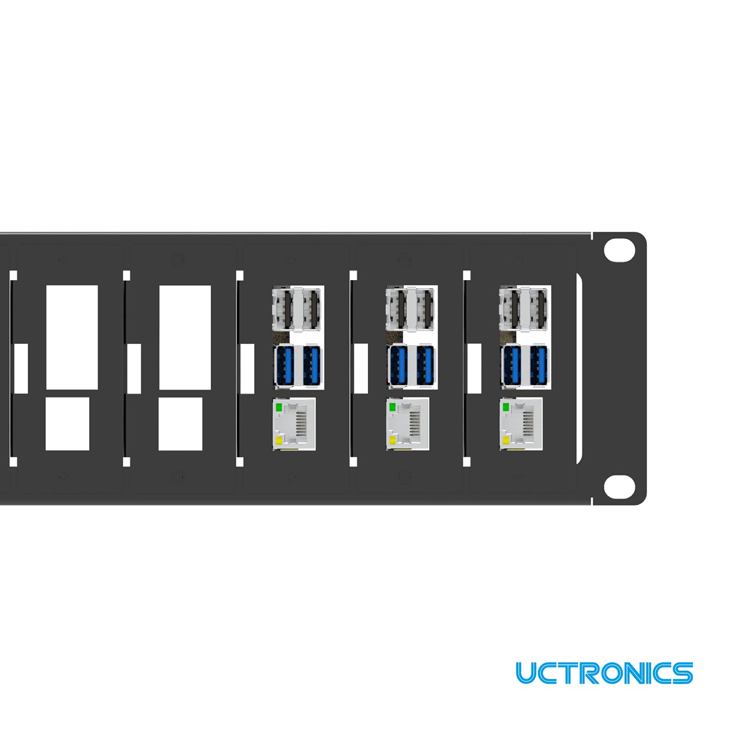 Buy UCTRONICS Upgraded 2U Rackmount for Raspberry Pi 4, 19inch 2U