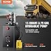 Vevor 12V/DC Hydraulic Pump 15 Quart/ 3.9 Gallon Double Acting Metal Reservoir Hydraulic Pump Unit Remotely Controlled for Dump Trailer: Industrial & Scientific