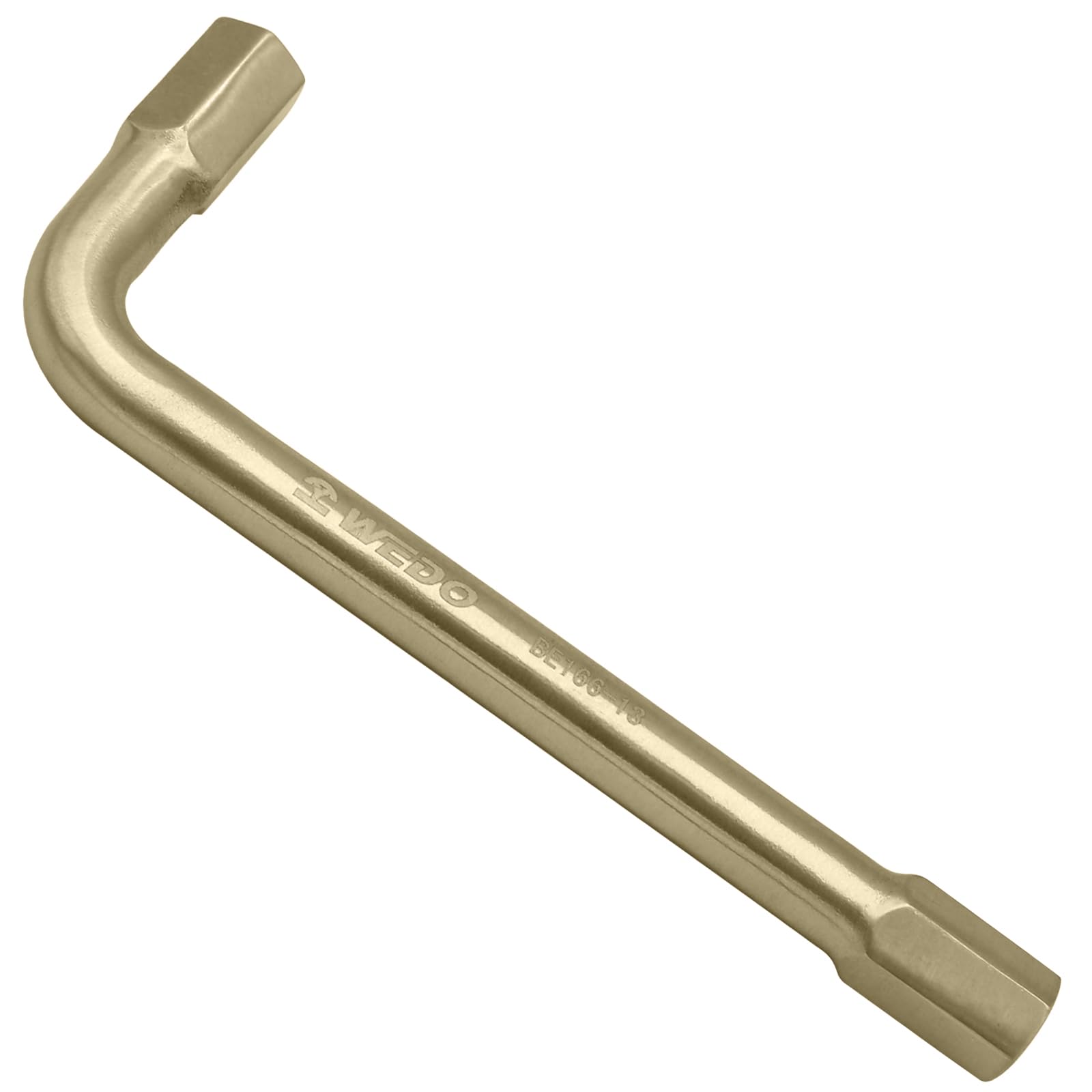 WEDO Llave hexagonal sin chispas, llave de seguridad sin chispas, bronce de aluminio, estándar DIN, certificado BAM y FM de 0.5 pulgadas, 13 mm de ancho