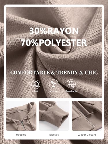 ANRABESS Women's Zip Up Hoodies Cropped Sweatshirts Casual Zip Jackets 2025 Fashion Trendy Spring Outfits - Image 7