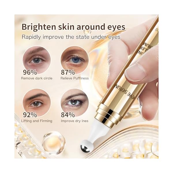 MUOCOBU Koffein Augenserum, 20ML Augencreme Gegen Augenringe und Schwellungen, Augenpflege, Anti-Aging-Augenserum – Bild 4