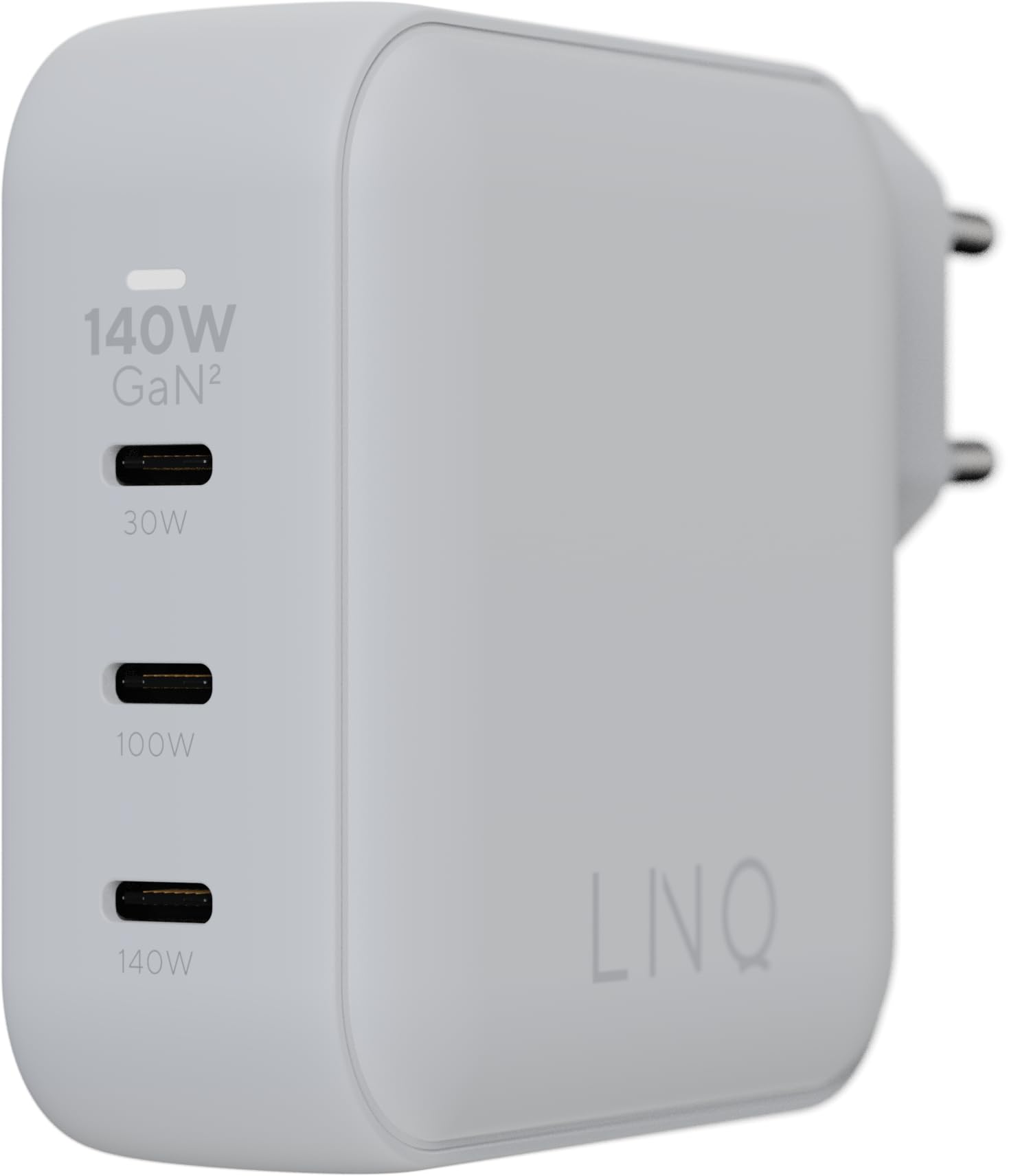 Linq Connects Caricabatterie per laptop 140W GAN2 - Caricatore rapido con tecnologia GAN avanzata - Adattatore USB-C Power Delivery per laptop, tablet e smartphone