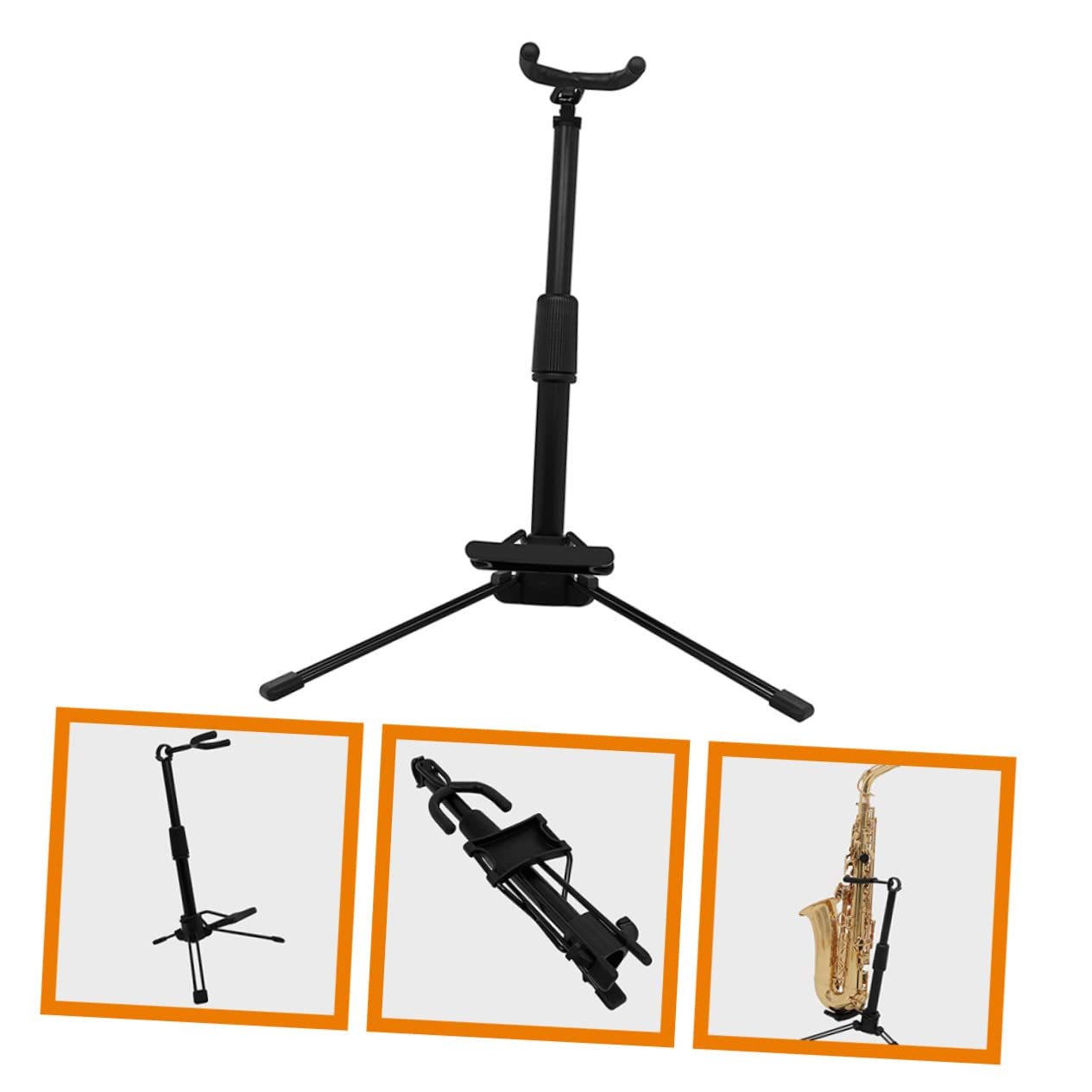 Toyvian Supporto Pieghevole Per Flauto e Clarinetto Stand Portatile Per Oboe Strumento Musicale Salvaspazio Antiscivolo e Stabile Per Musicisti e Studenti