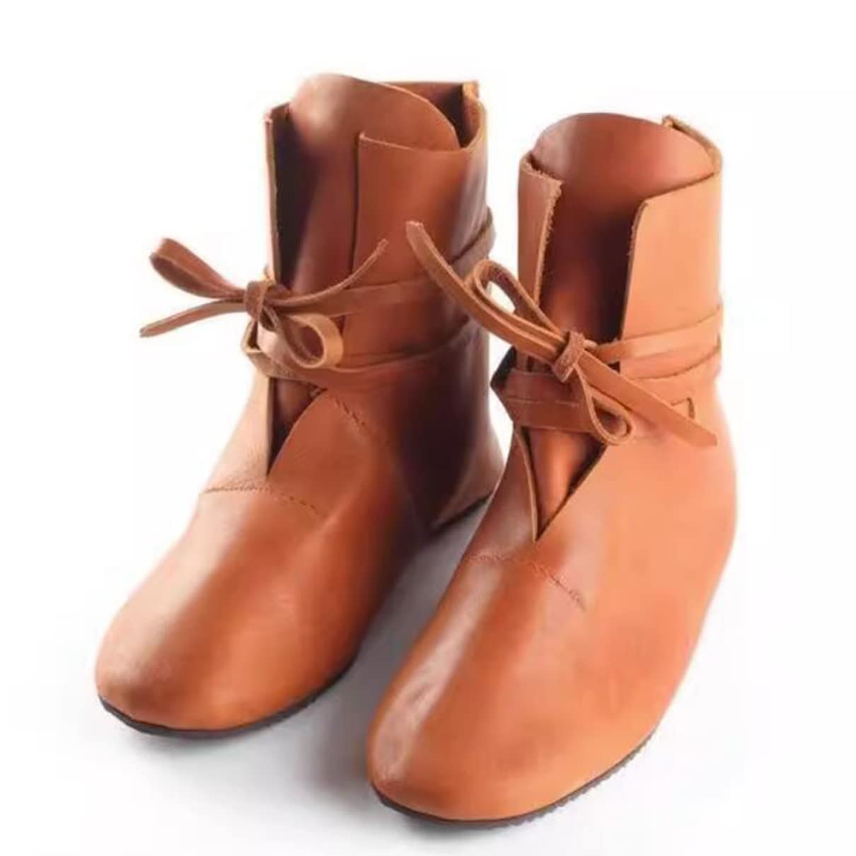 Średniowieczne buty Cosplay - 1 para średniowiecznych butów Skórzane buty Retro PU - Skórzane buty rycerskie Steampunk PU
