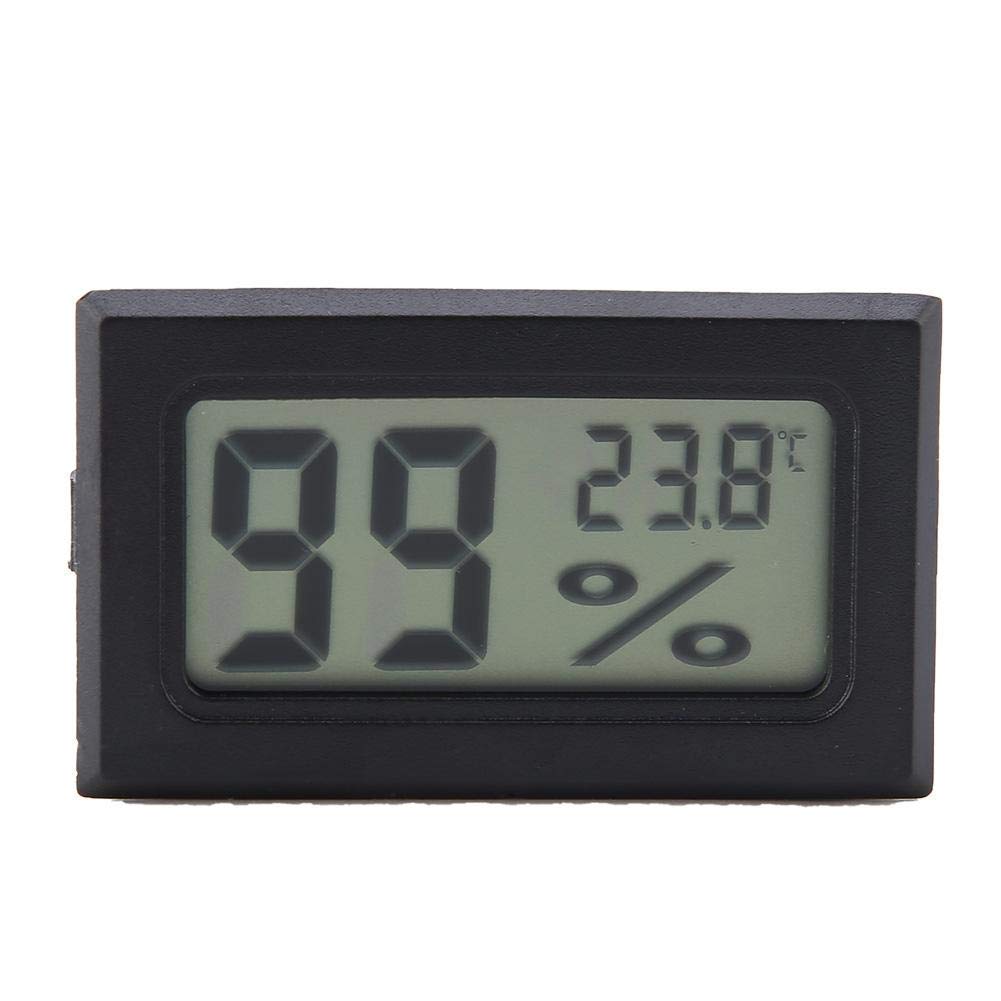 Cyfrowy miernik wilgotności, bezprzewodowy termometr pokojowy YS-11 z wyświetlaczem LCD, mini higrometr do wiwariów gadów, dom/biuro i szklarnia