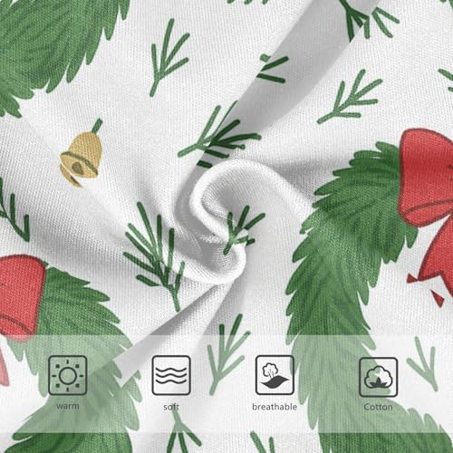 Girls' Brief Panties Comfort Color for Young Girls Seamless Wreaths Pattern3