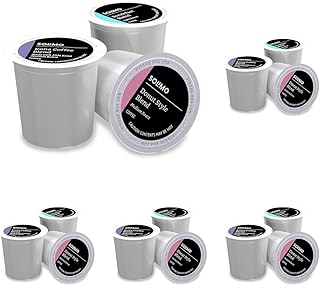 Amazon Brand - Solimo Variety Pack Light and Medium Roast Coffee Pods (Kona, Breakfast, Donut), Compatible with Keurig 2.0 K-Cup Brewers, 100 Count (Pack of 5)