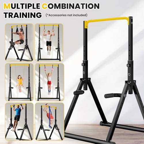 Image of DOBESTS Power Tower Pull Up Bar Free Standing, Foldable Pull Up Station