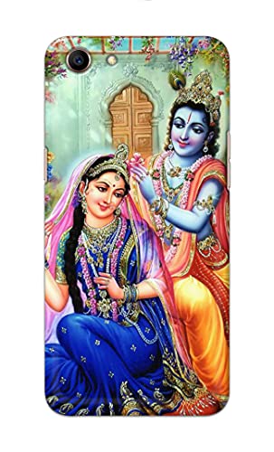 Image of PRINTFIDAA Printed Hard Back Cover Case for Oppo A83 Back Cover (Radha Krishna) -1803