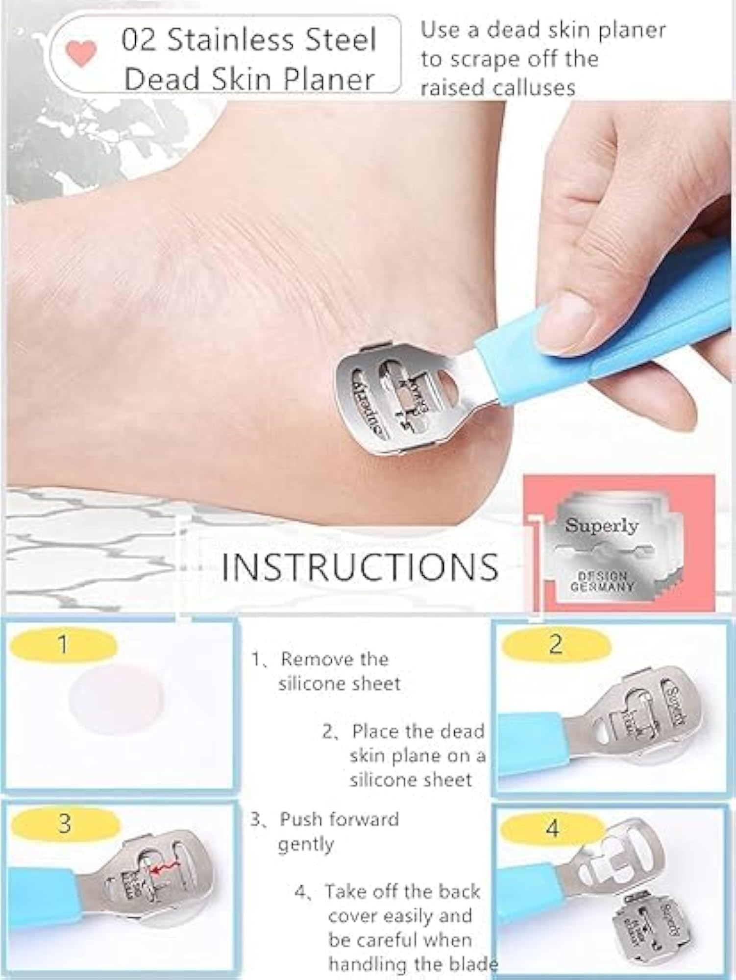 8 in 1 Pedicure Kit for Comprehensive Foot Care