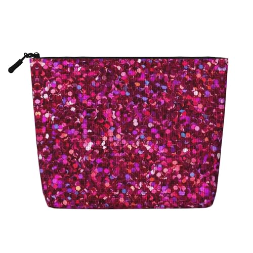 Trousse de voyage en faux chanvre à paillettes pour femme, grande capacité, pour usage quotidien, organiseur à fermeture éclair