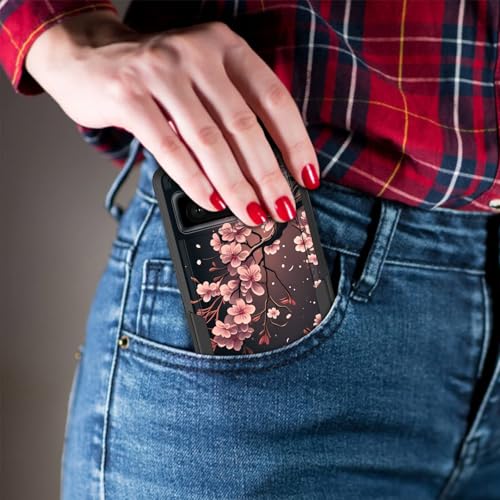 Vobber for Pixel 8a Case,Heavy Duty Dual Layer Hybrid Hard PC Soft Rubber Shockproof Protective Rugged Bumper Case for Google Pixel 8a 6.1 Inch 2024,Cherry Blossom Tree - image 5