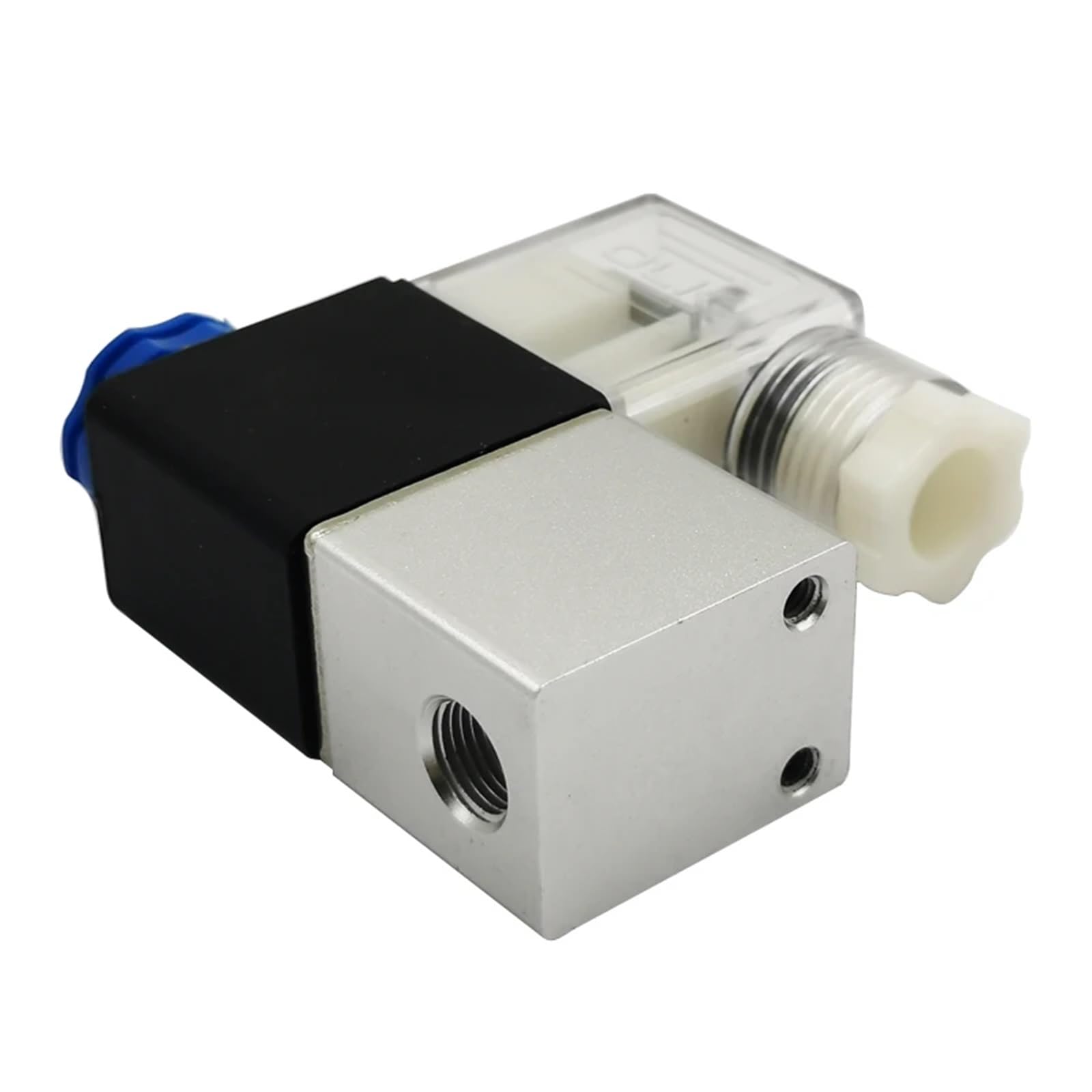 Sterowanie pneumatyczne zawory elektromagnetyczne NC 2V025-08 2 pozycje 2 porty 1/10.2 cm normalnie zamknięty DC12V 24V AC110V 220V (2V025-08 i PC12-02, AC220V)