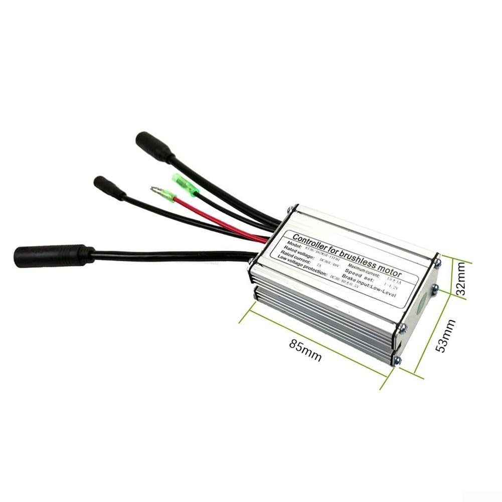 DAZZLEEX Kit di conversione per bici elettrica KT 36V 48V 250W 15A Controller impermeabile con display LCD8H Sensore PAS acceleratore e leve freno