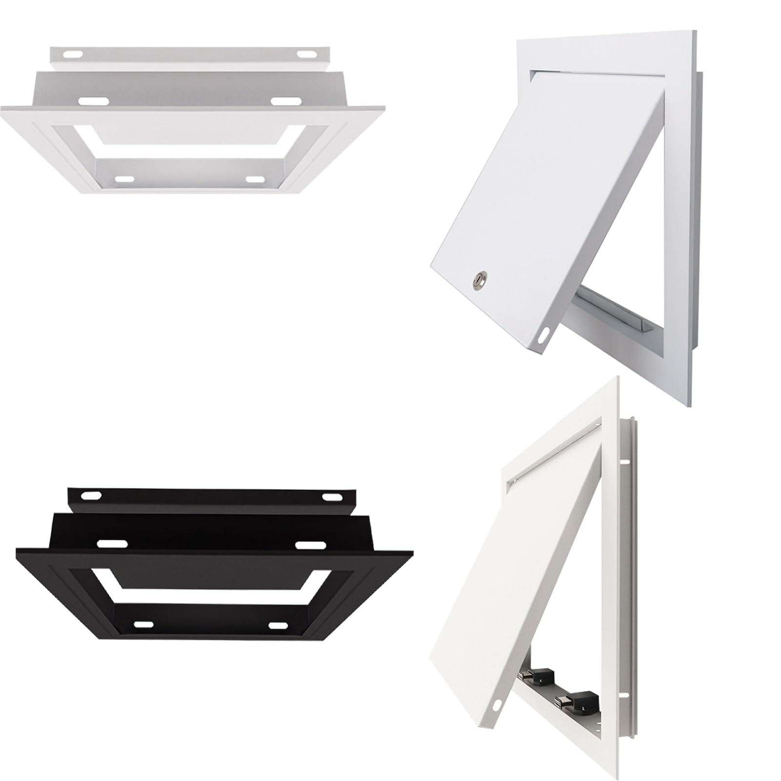 Electrical Access Panel，White Metal Panel,Press to Open (for Plumbing/Electrical)，for Hiding Plumbing/Electrical/HVAC in Any Room(White,35x50cm)