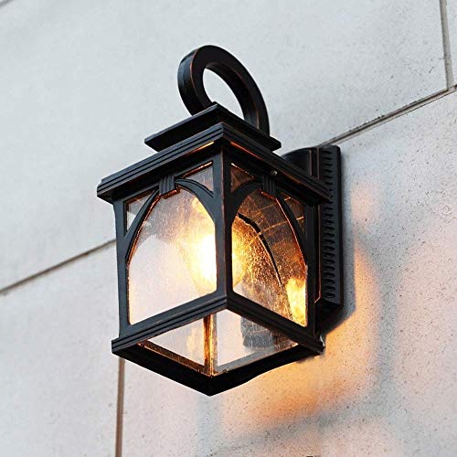 Lampe murale extérieure E27 étanche avec large diffusion lumineuse pour grand balcon - 2