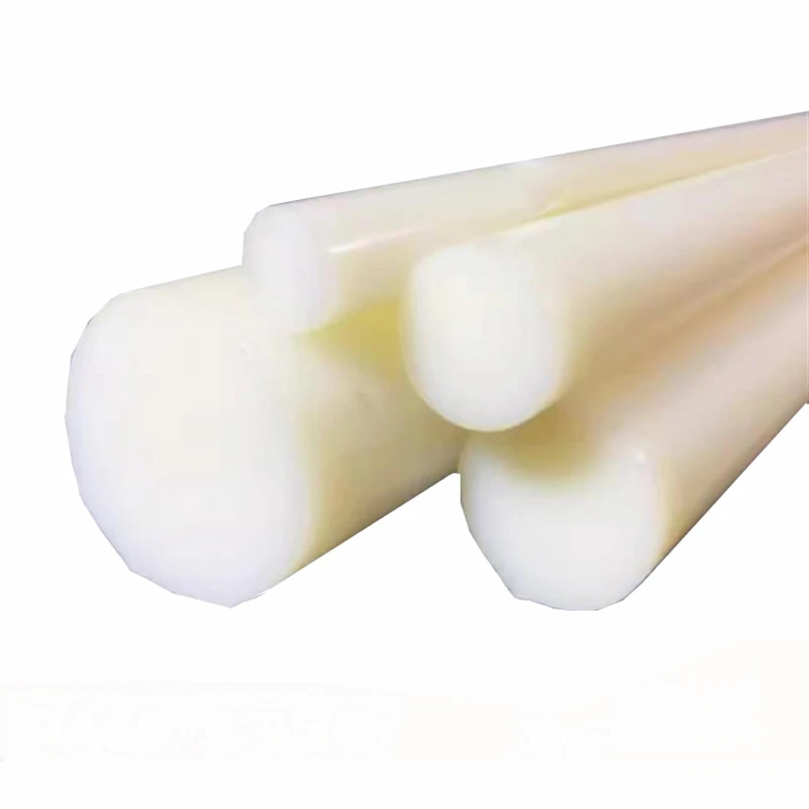 Barras Nylon 1 pieza de varilla nailon Pa66, cilindro sólido resistente al desgaste blanco, alta resistencia, a altas temperaturas, diámetro 15-45 mm para Maquinaria(Dia 30mm)