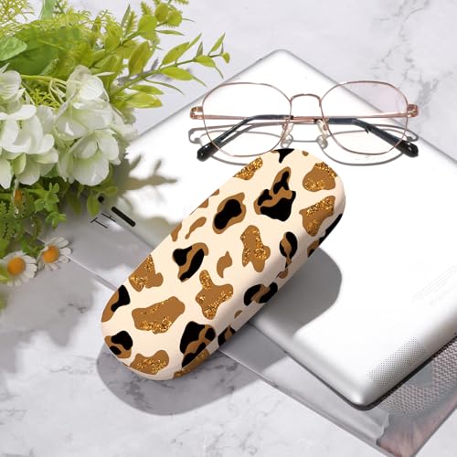 Image of Glasses Case Hard Shell,Portable Protective Eyeglasses Case, Eyeglass Holder Box with Cleaning Cloth, for men women