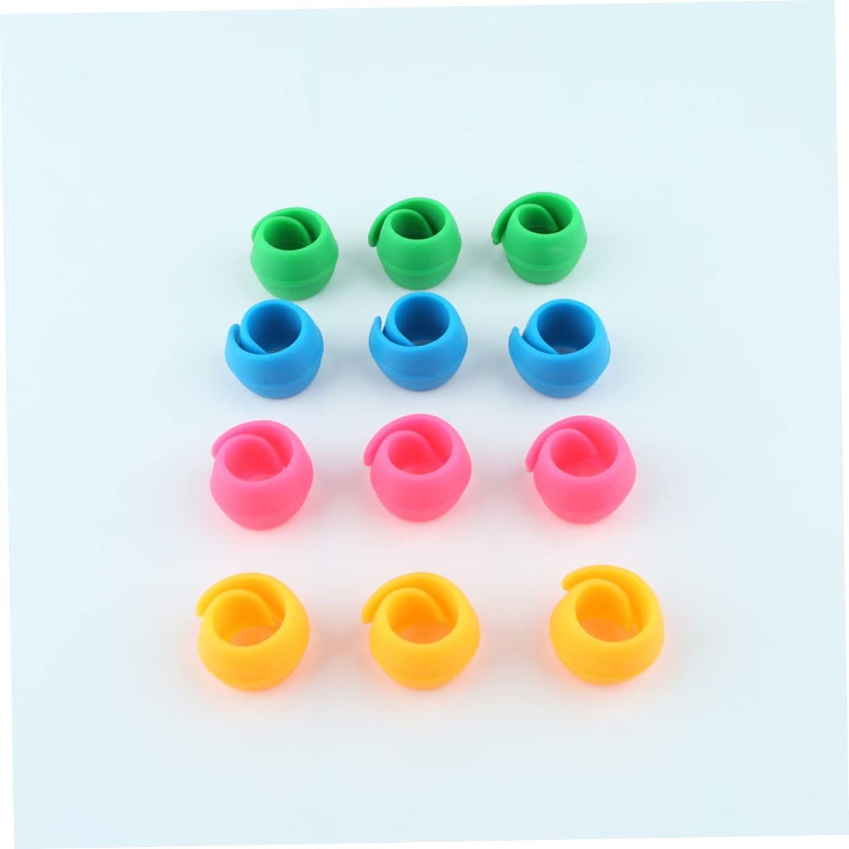 80 Stück Silikon Spulenclips Flexibel Bunt Nähgarnrollenhalter für Haushaltsnähmaschinen Garnspulenhalter Garnrollenclip Nähzubehör Organizer Zufällige Farbe