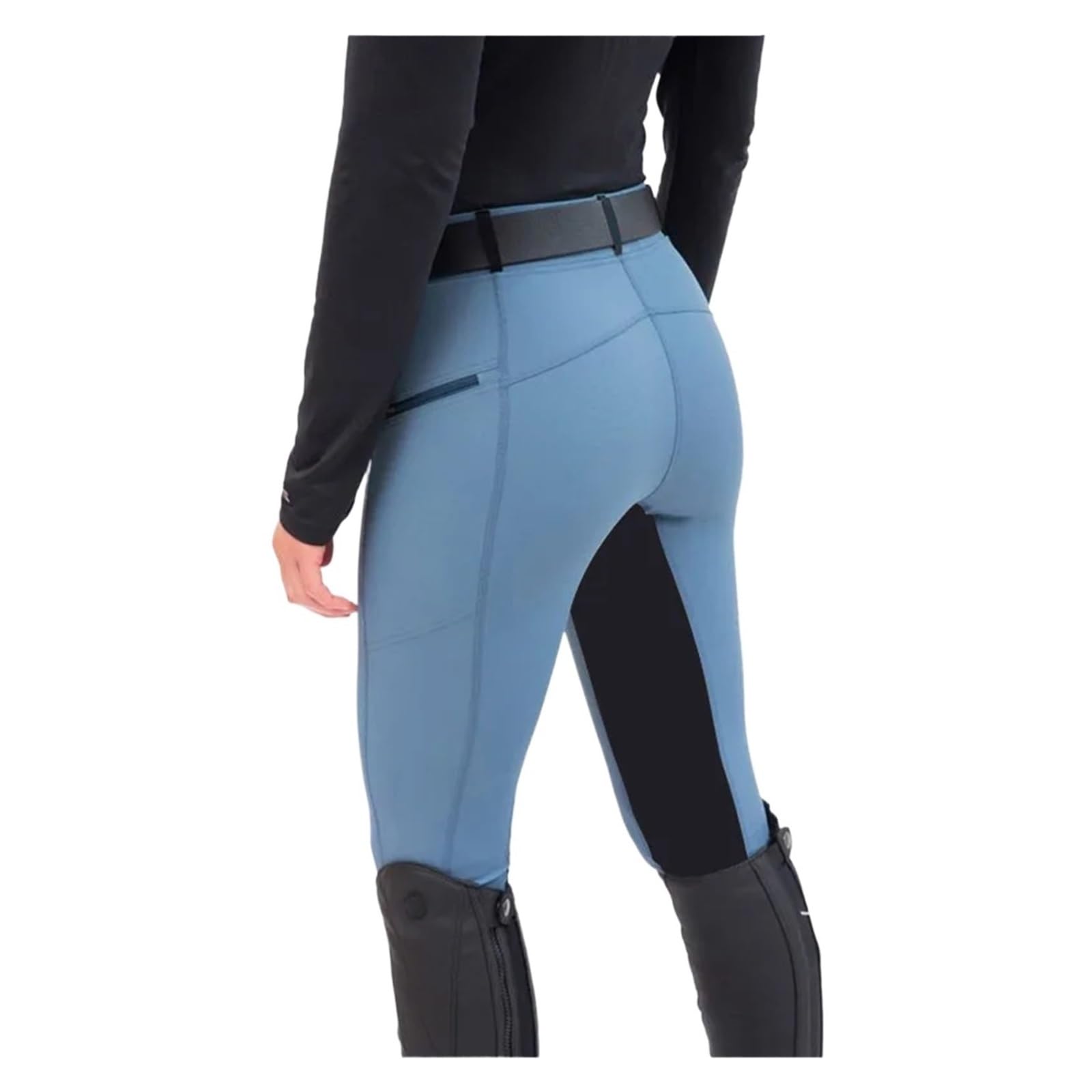 Pantalones De Equitación Leggings elásticos for Mujer, Leggings Casuales con Cremallera, Pantalones ecuestres for Montar a Caballo Mallas De Equitación