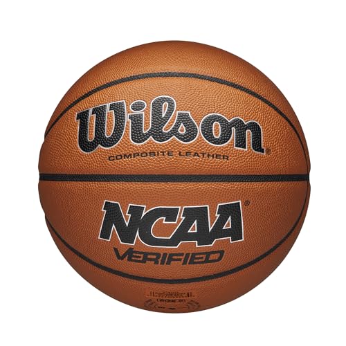 Wilson NCAA Verified Indoor/Outdoor Basketball - Brown/Black, Size 5-27.5'