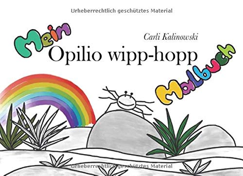 Opilio wipp-hopp: Mein Malbuch (German Edition)