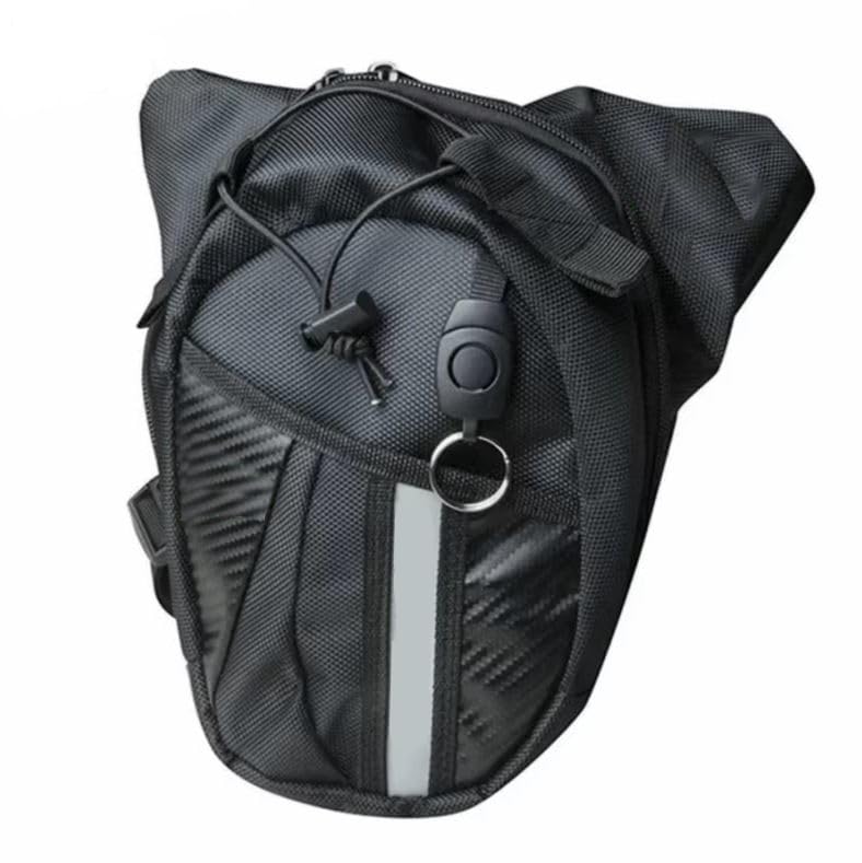 Generico Marsupio da gamba Cosciale in Nylon con doppia tasca per Moto Scooter E-Bike