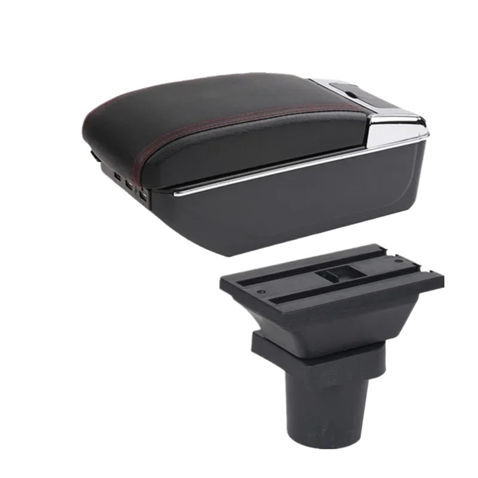 JMOLXURI Car Armrest Box For Toyota For Yaris 3 For Hybrid For For Vitz Car Armrest Box Center Console