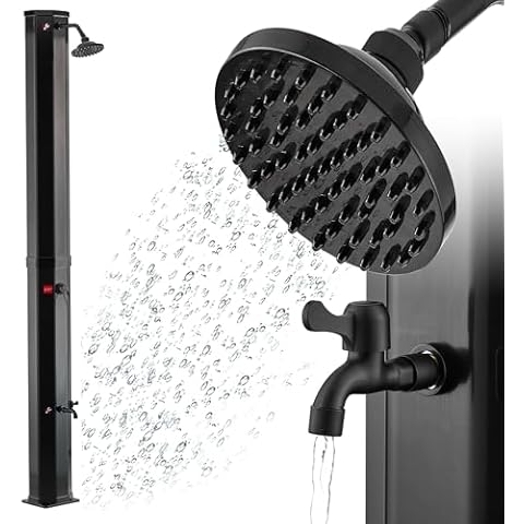 Zelsius Melton Solar Outdoor Shower with Tap Cover