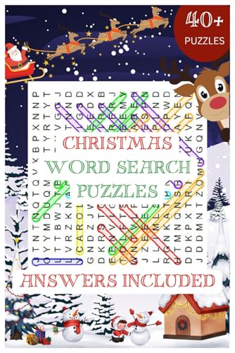 Large Print Christmas Word Search Puzzle Book Holiday-Themed Word Find Puzzles for Adults, Seniors & Teens: A Fun & Relaxing Chr